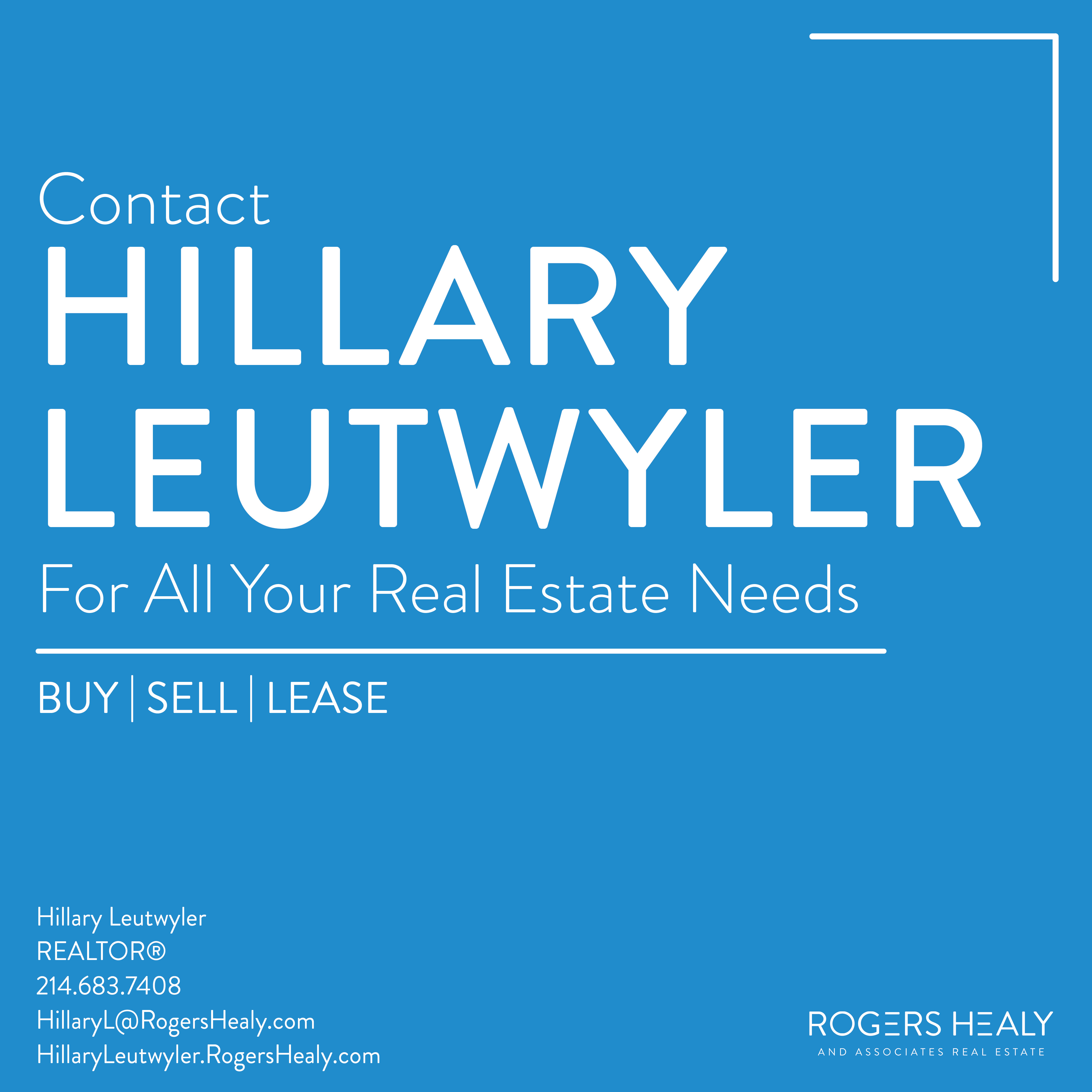 Hillary Leutwyler, real estate agent and Texas REALTORS Director
