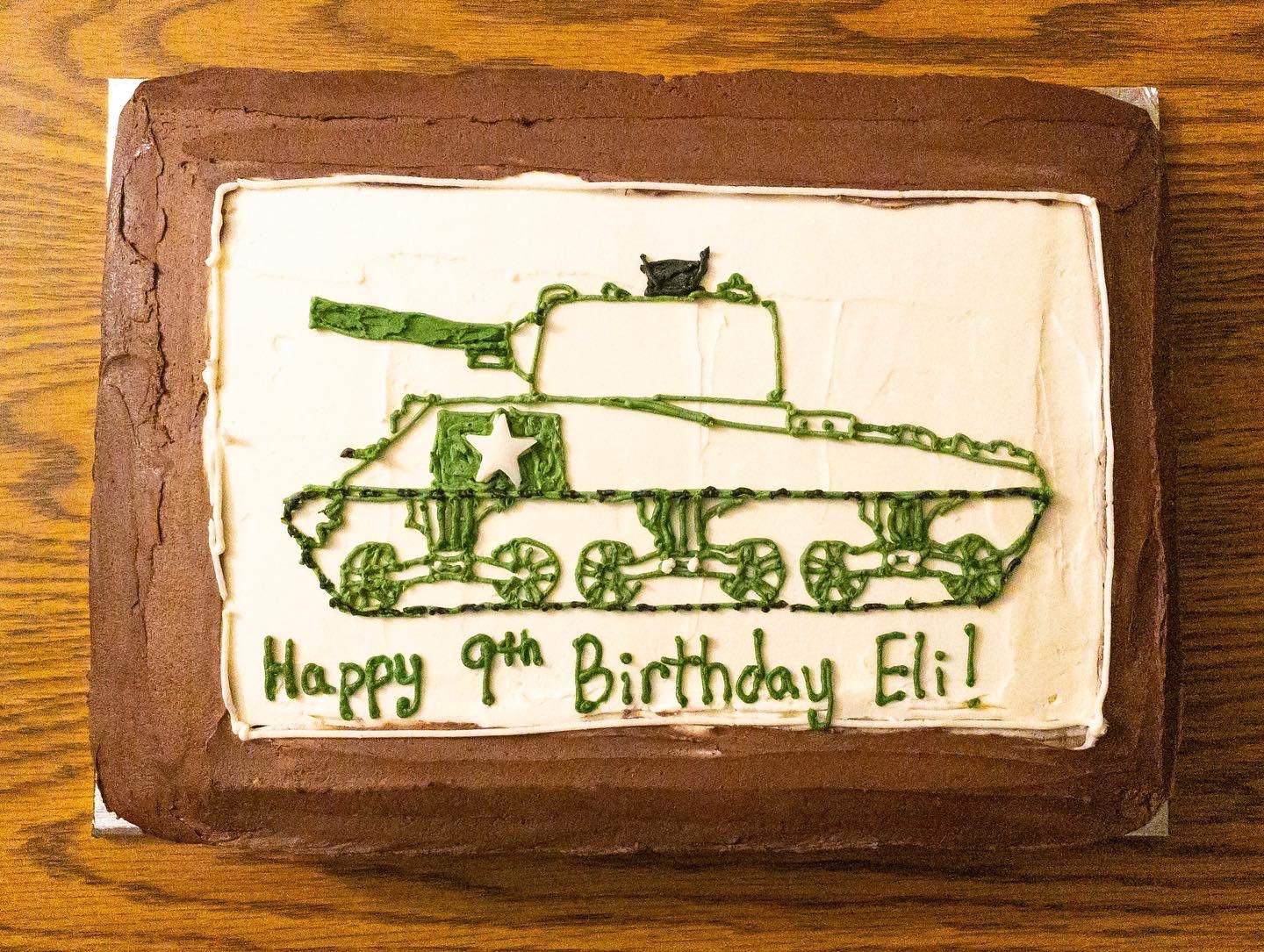Tank Birthday Cake