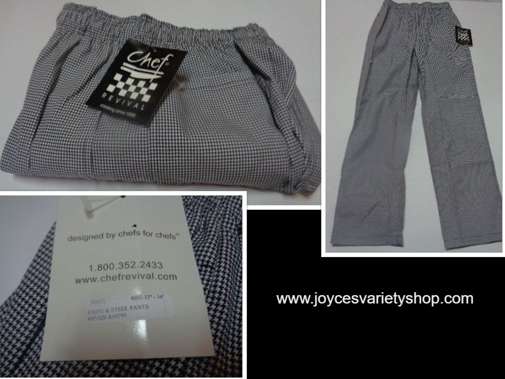 Chef Knife & Steel Work Pants NWT SZ 32/34 Industry Related Protection Unisex