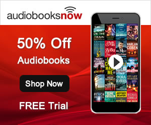 Audio Books Now 50 percent off