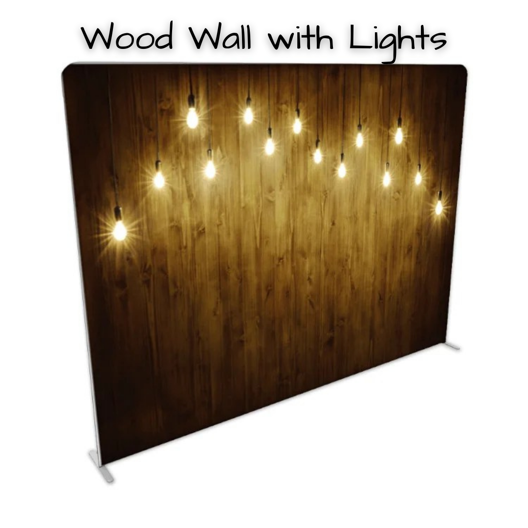 Wood Wall With Lights
