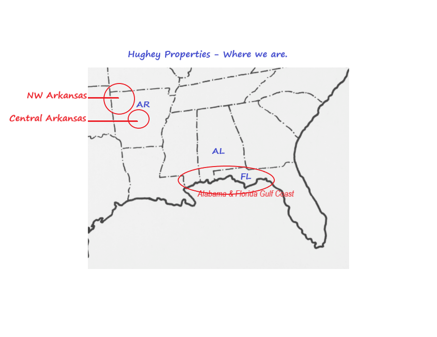 Southern US map