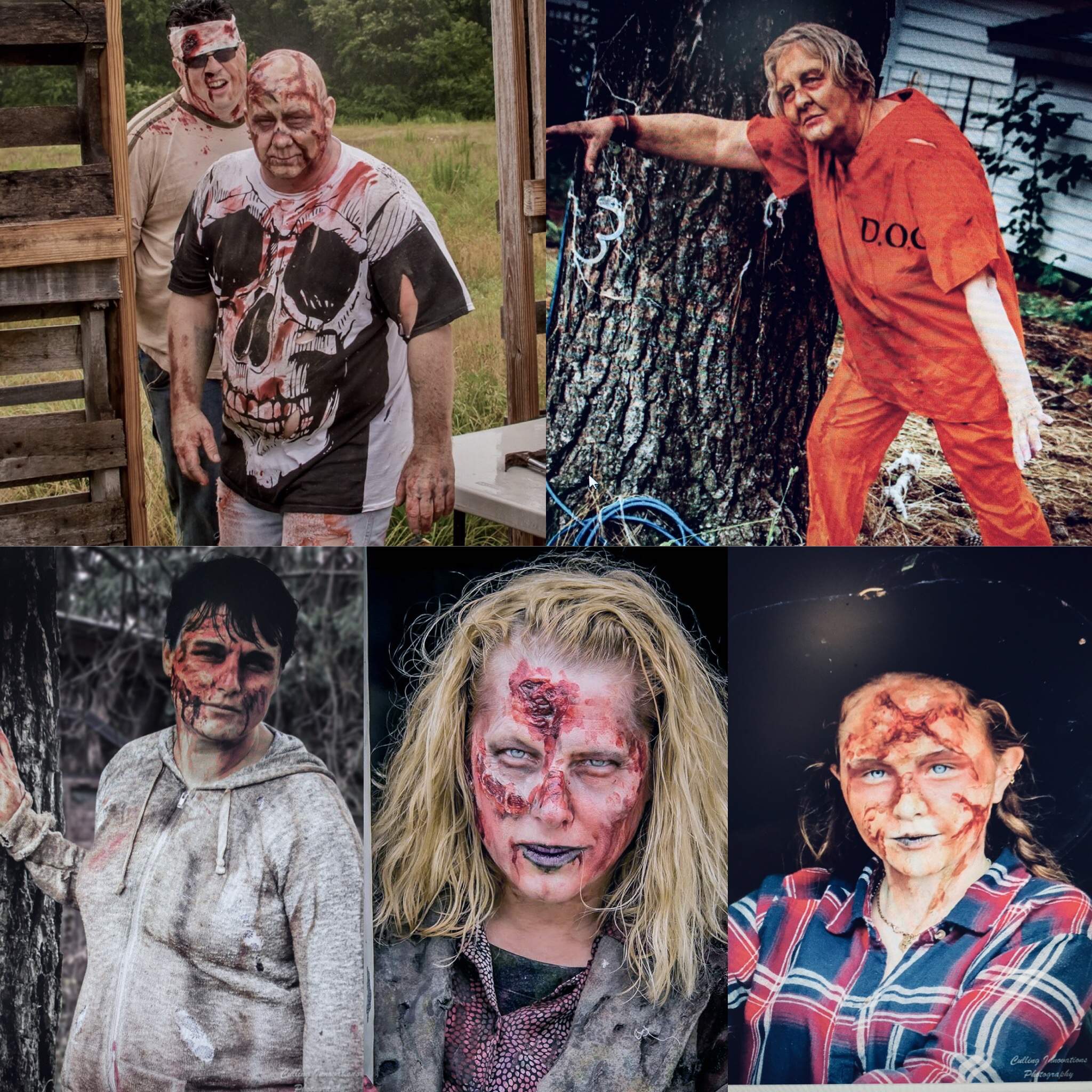 Zombie Makeups applied by me.\Photos from  Cullings Innovations