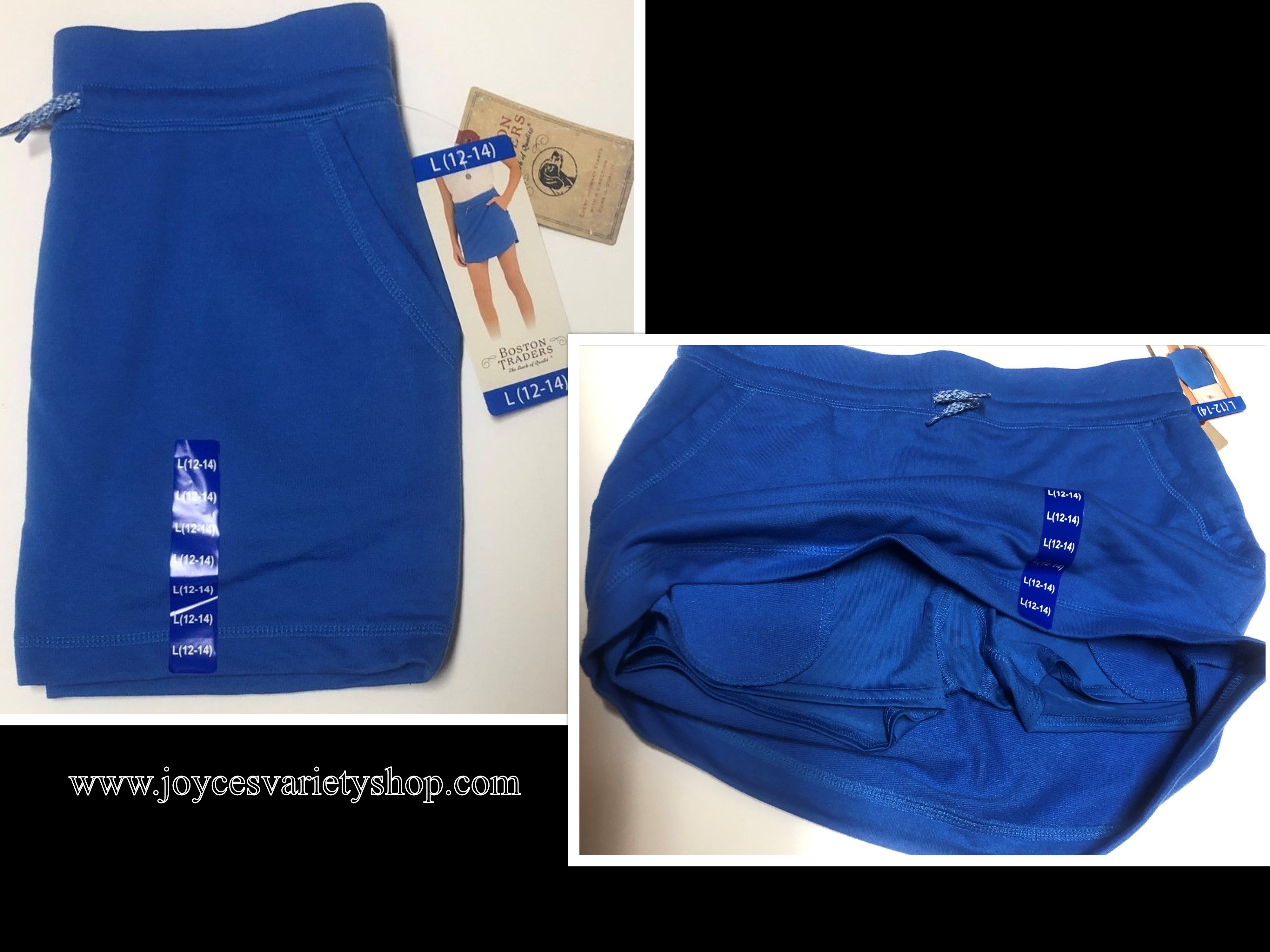 Boston Trader's Skirt Skort Royal Blue Sz Youth L (12-14)