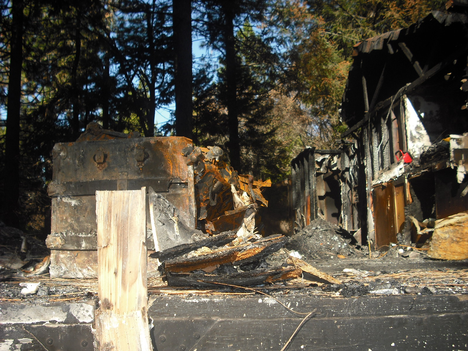 Clearing the fire damage is the home owners responsibility and can cost thousands of dollars.