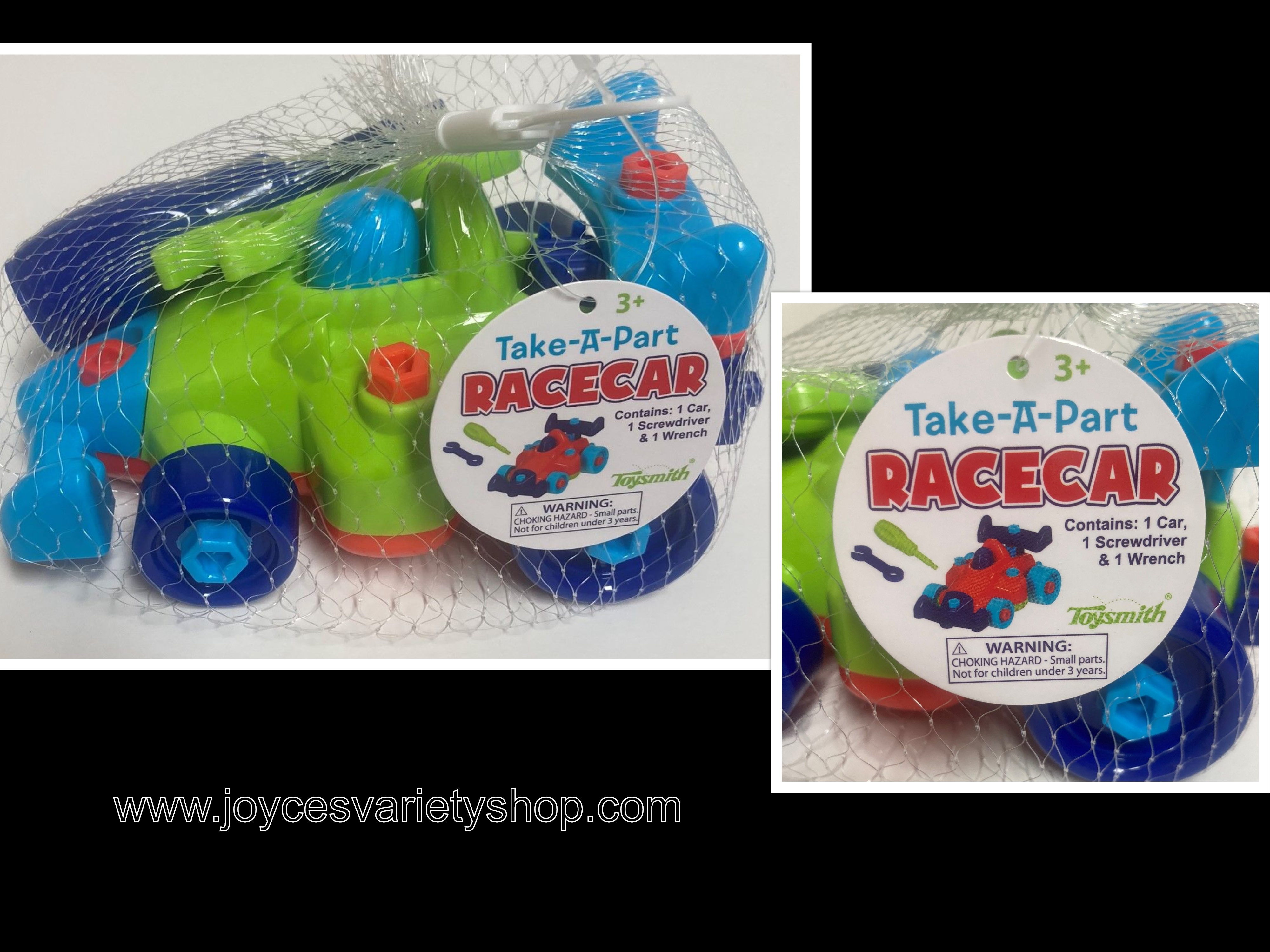 Take A Part Toy Race Car Set Ages 3+ Educational Fun Toysmith