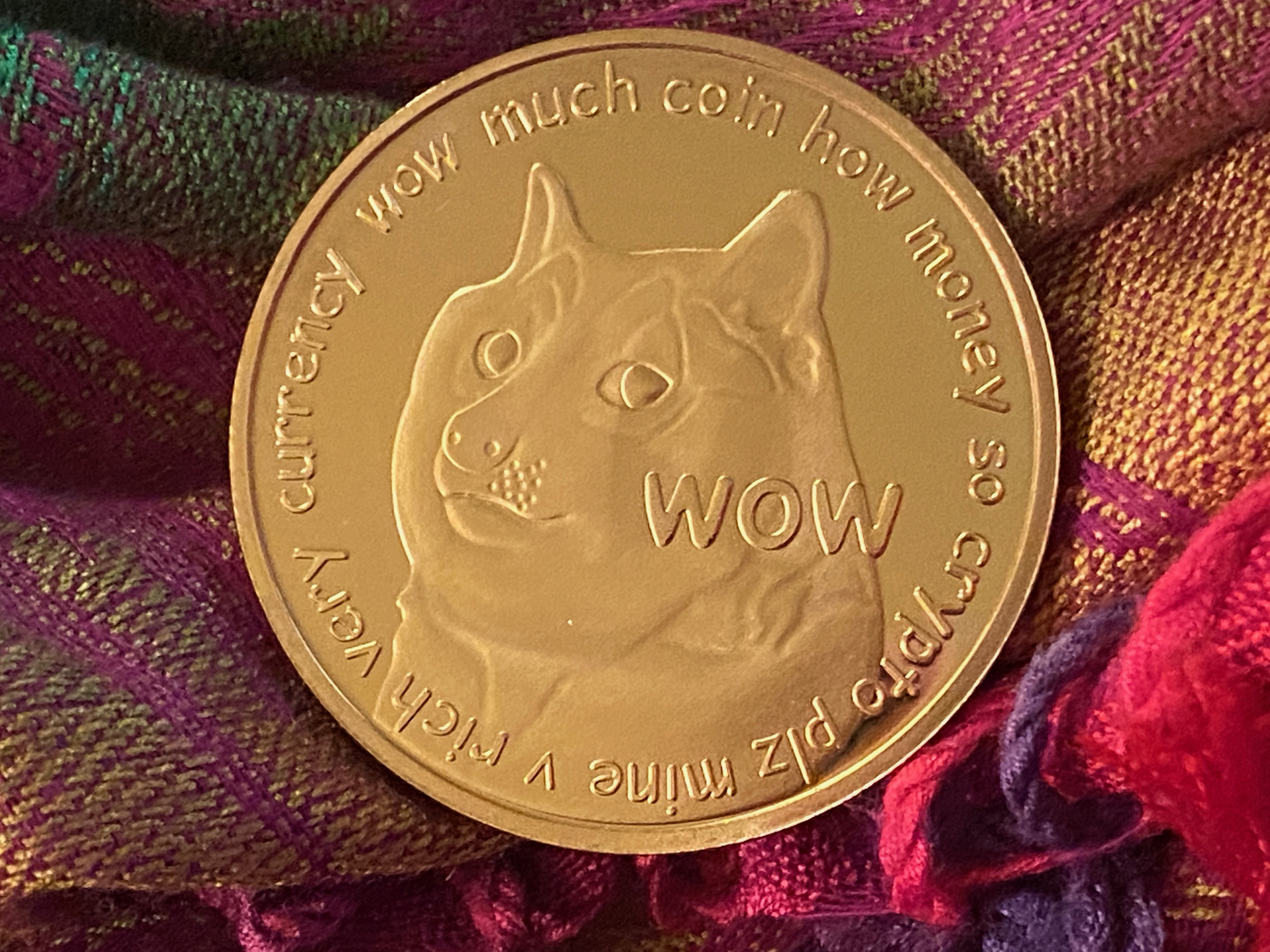 Gold DOGE COIN with D back.