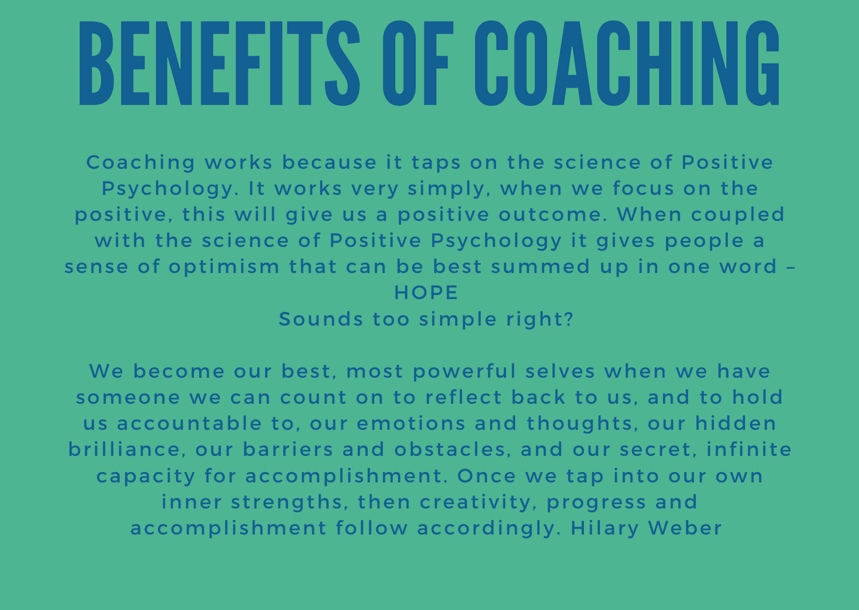 GrowthUp Benefits of Coaching