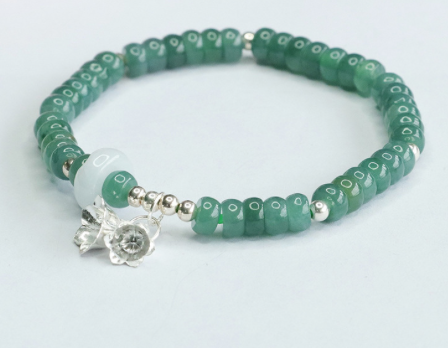 Bracelet Jade Muguet Argent 925