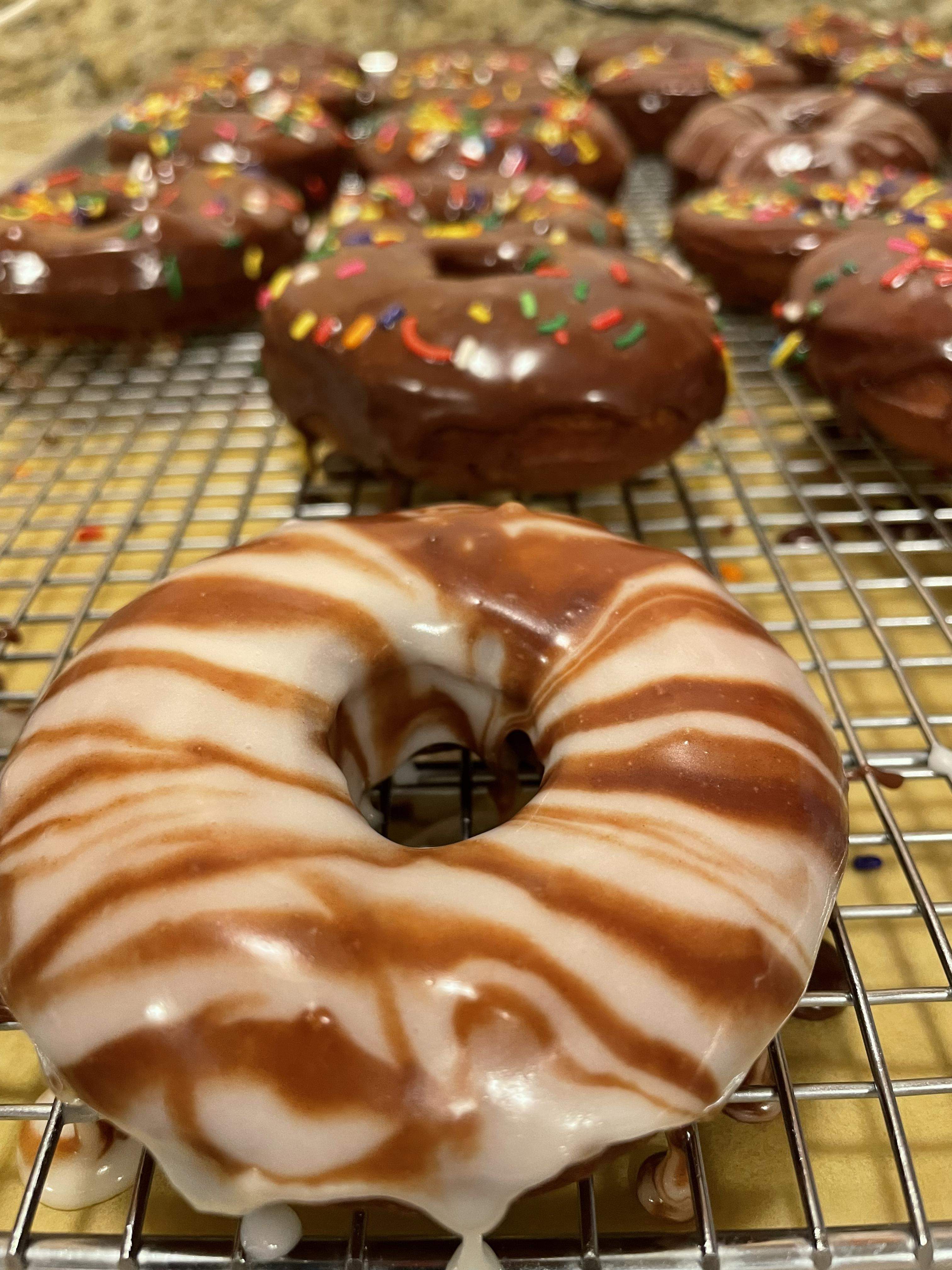 glazed cake donuts