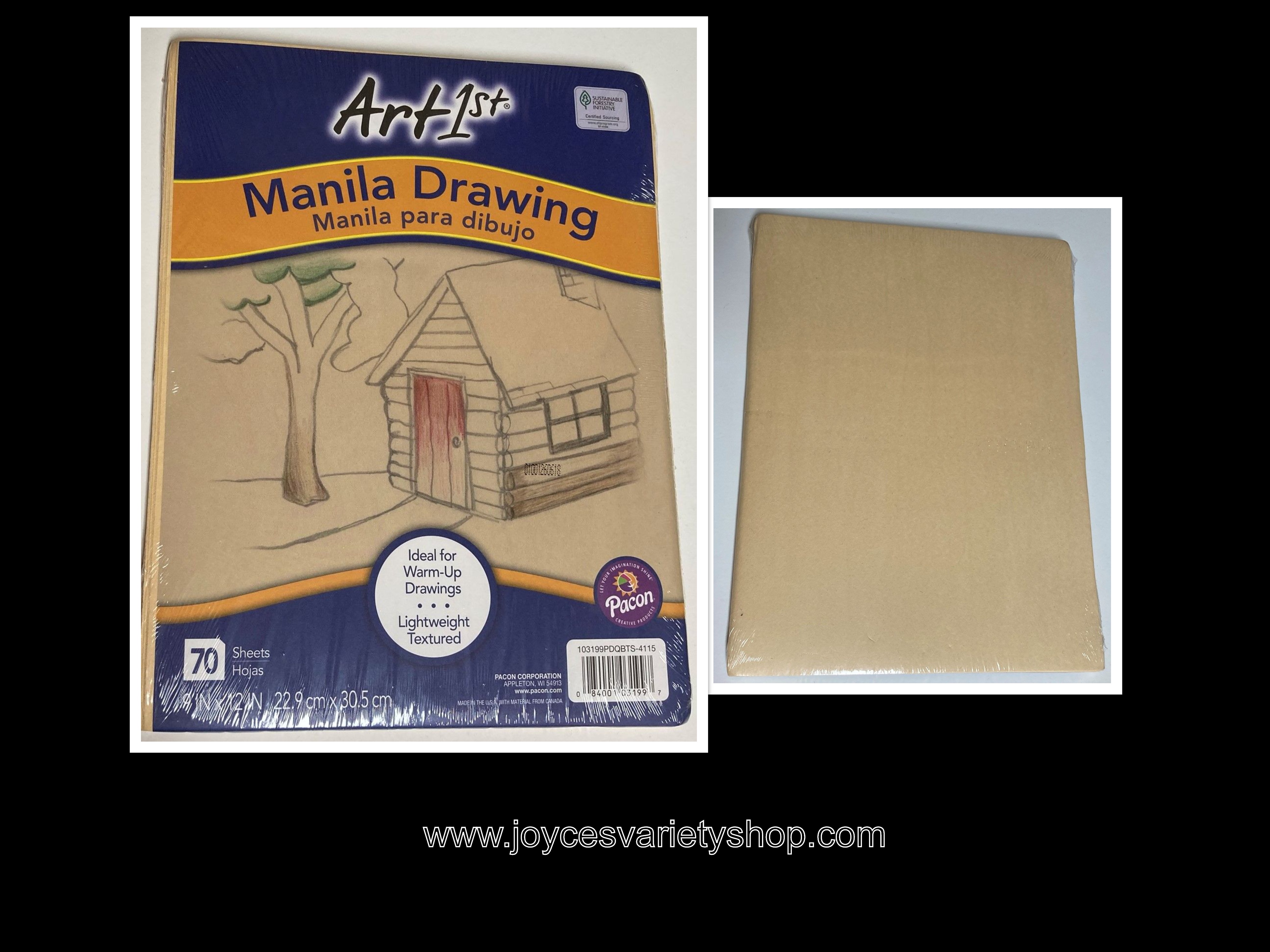 Art 1st Manila Drawing Sketch Paper 70 Sheets 9" x 12" Lightweight Pacon