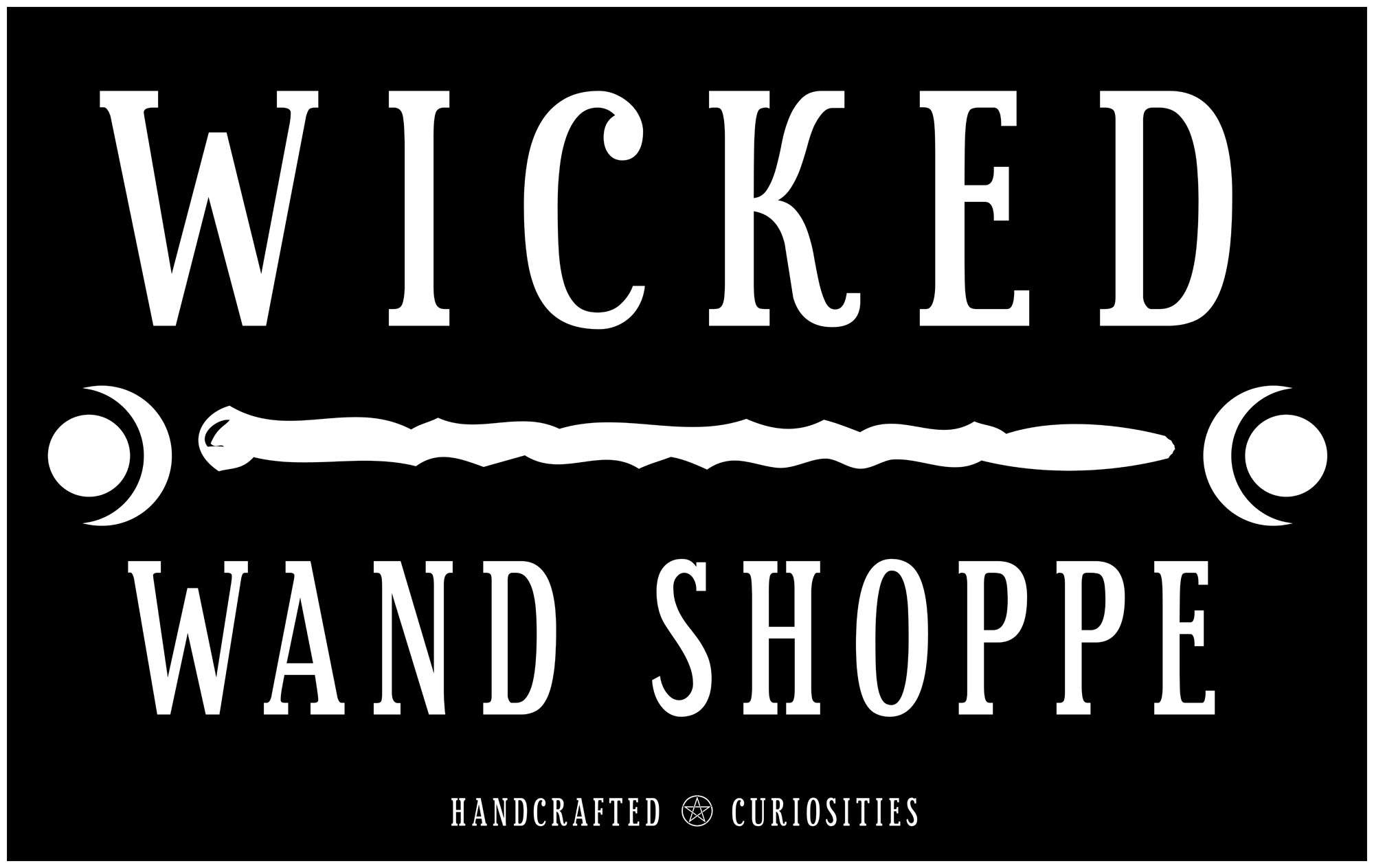 The Wicked Wand Shoppe, wicked wand, handmade curiosities, altar tools