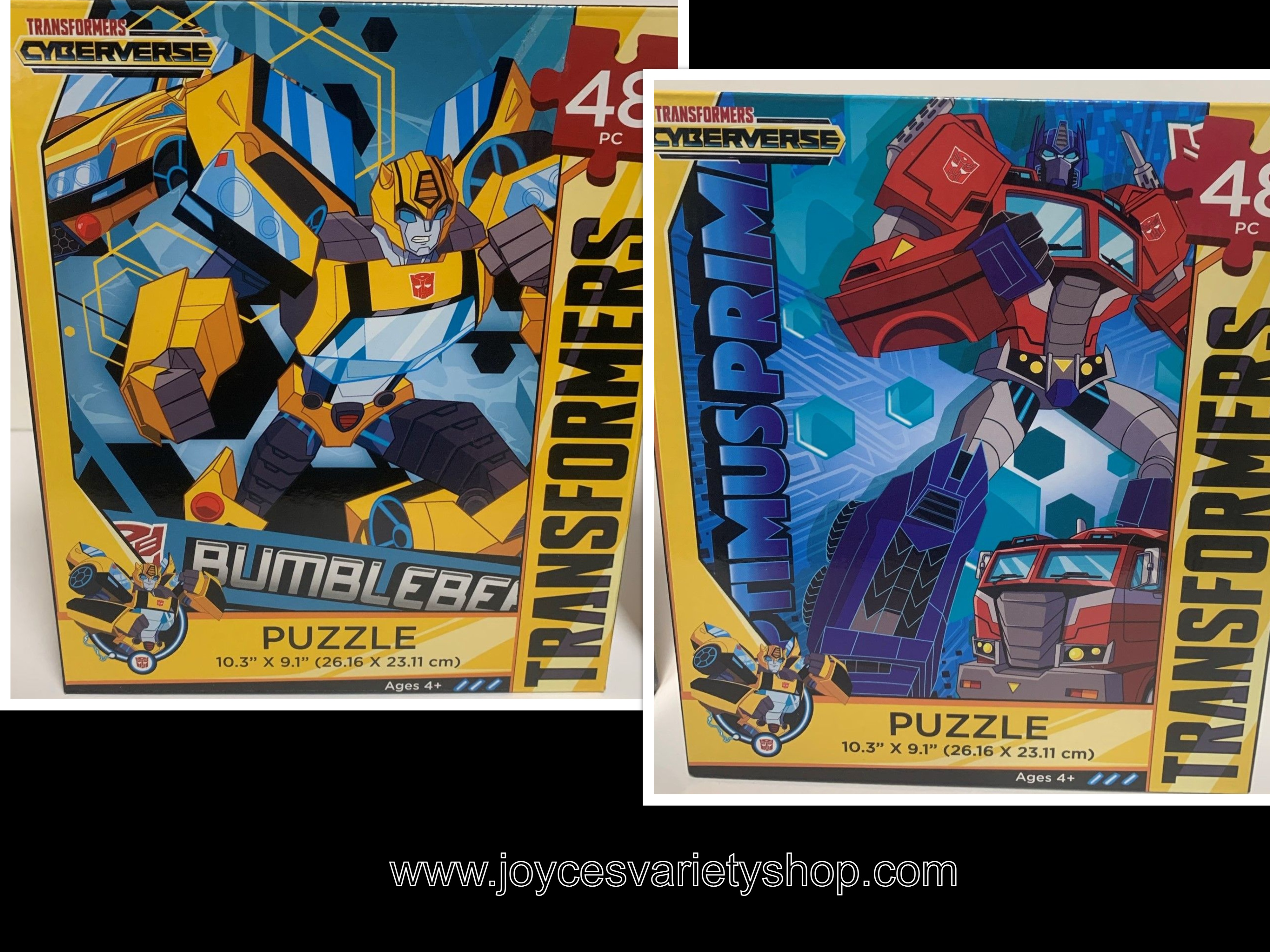 Cyberverse Transformers Optimus Prime or Bumble Bee Puzzle 48 Pieces Ages 4+