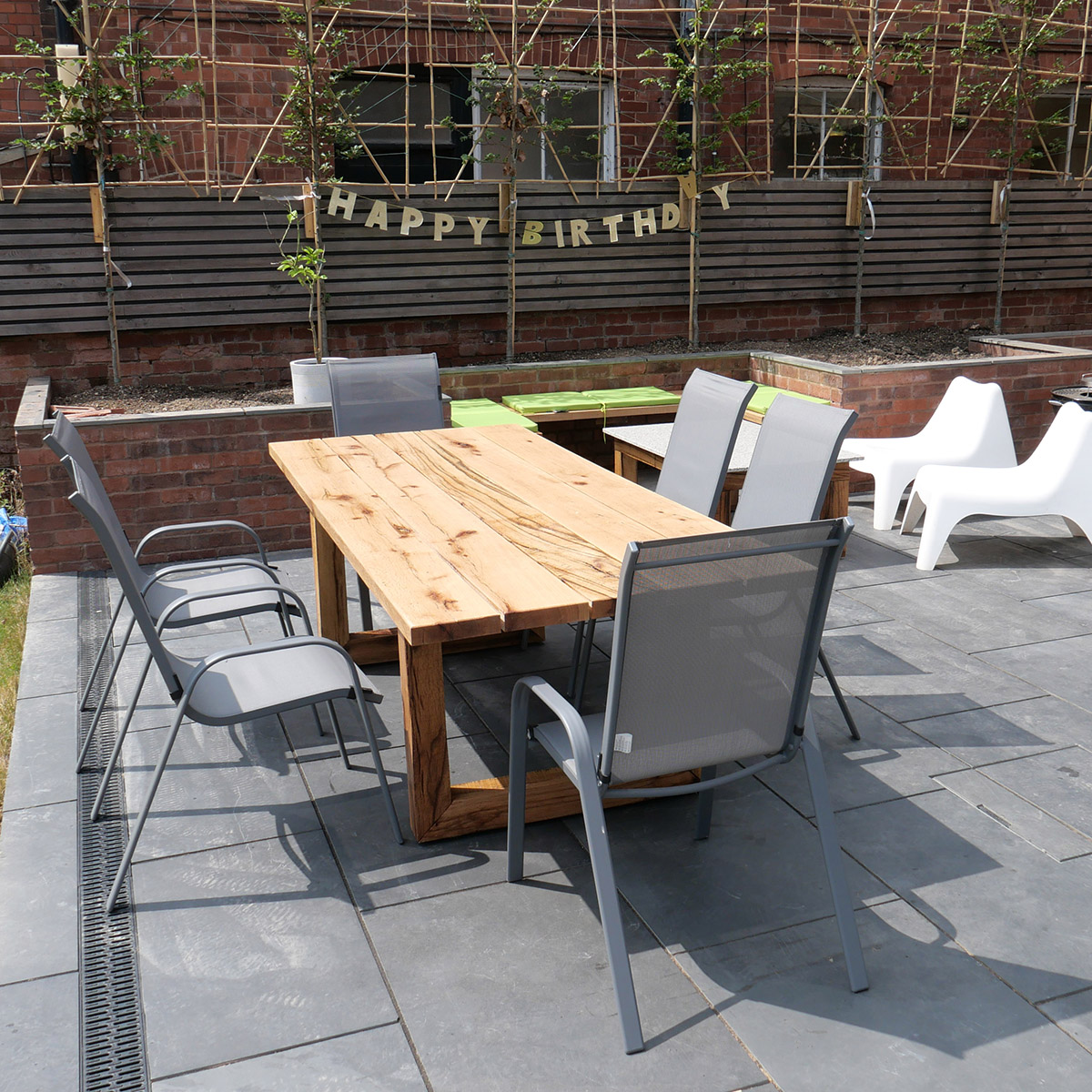 Oak patio furniture