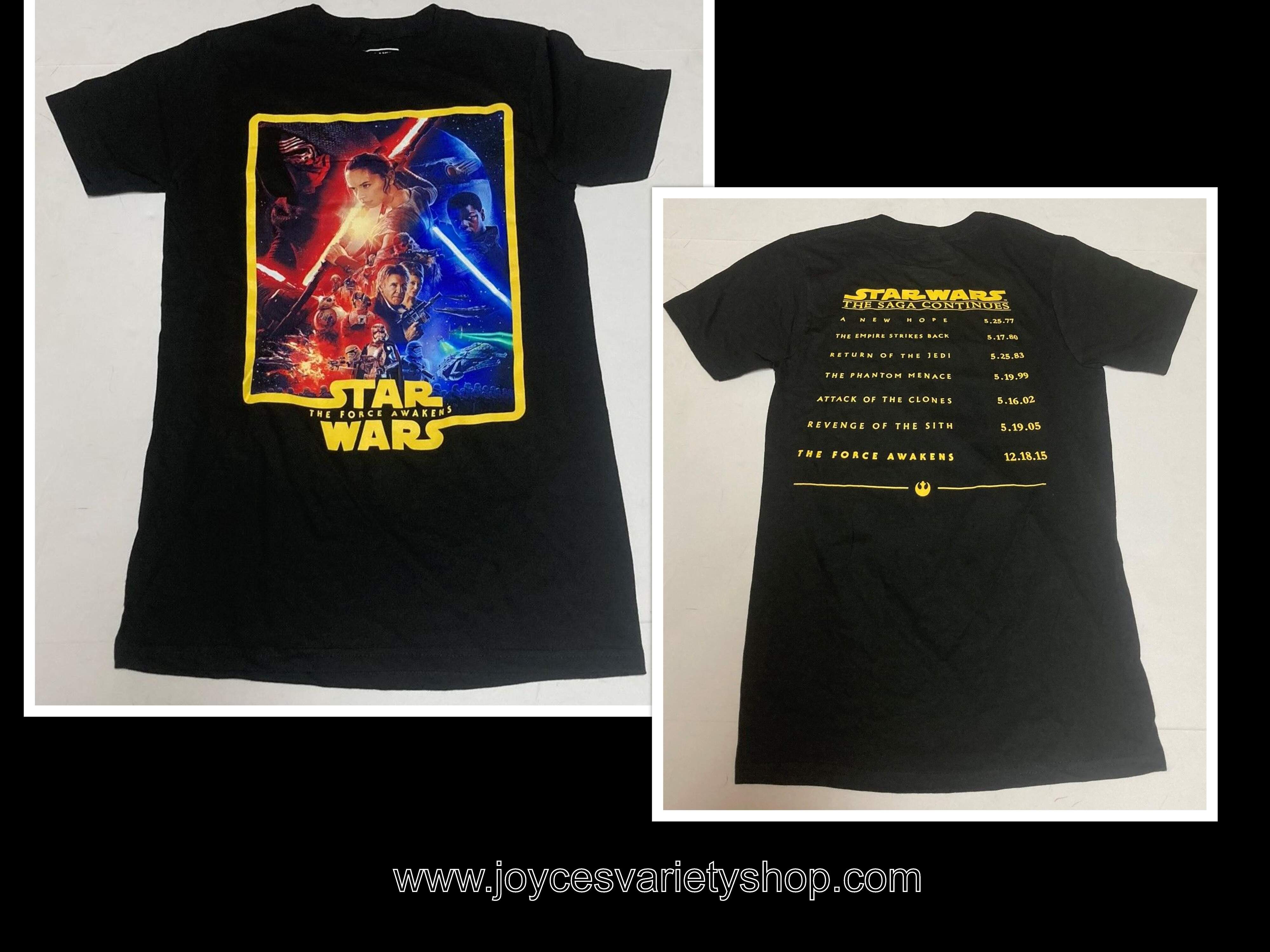 Star Wars The Force Awakens Galaxy Premiere Collection T-Shirt Size Small