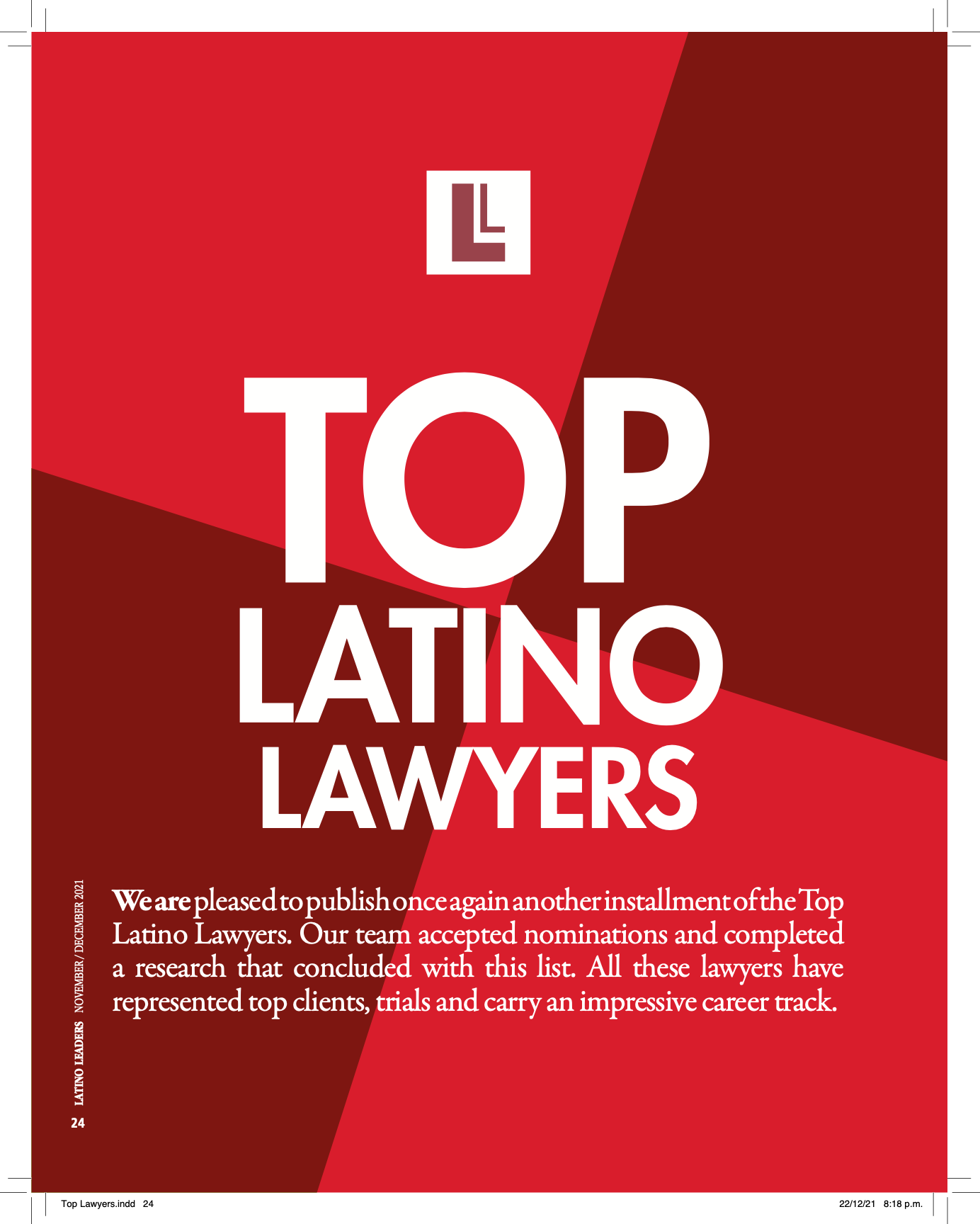 Latino Leaders Magazine recognizes Top Latino Lawyers