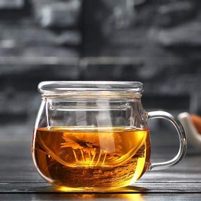 Petit Mug en Verre avec Infuseur 380ml