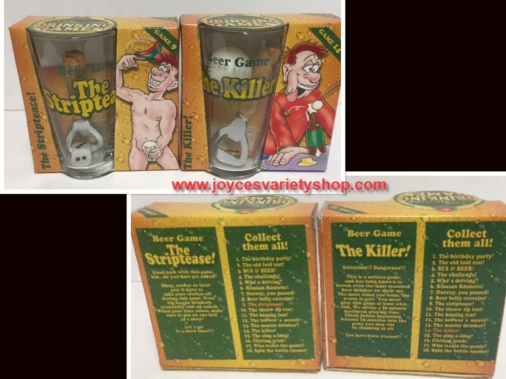 Beer Games The Striptease and The Killer #9 #14 ADULTS Drinking Games