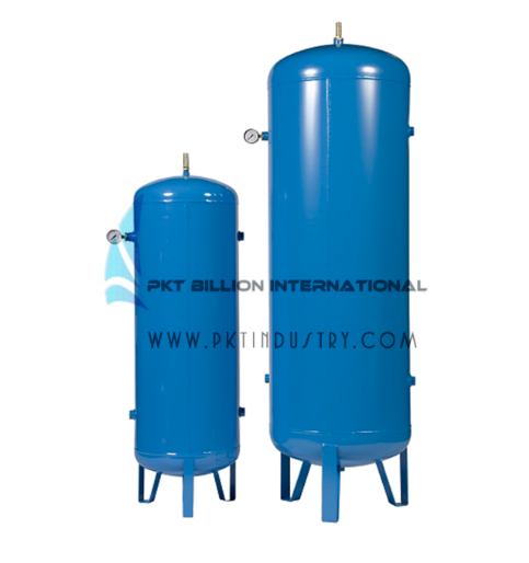 Two different sizes of air receiver tank 100L and 500L
