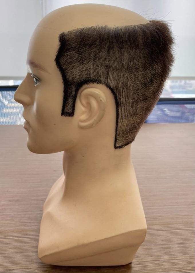 Hair training male head mannequin | Wonderful Multhair