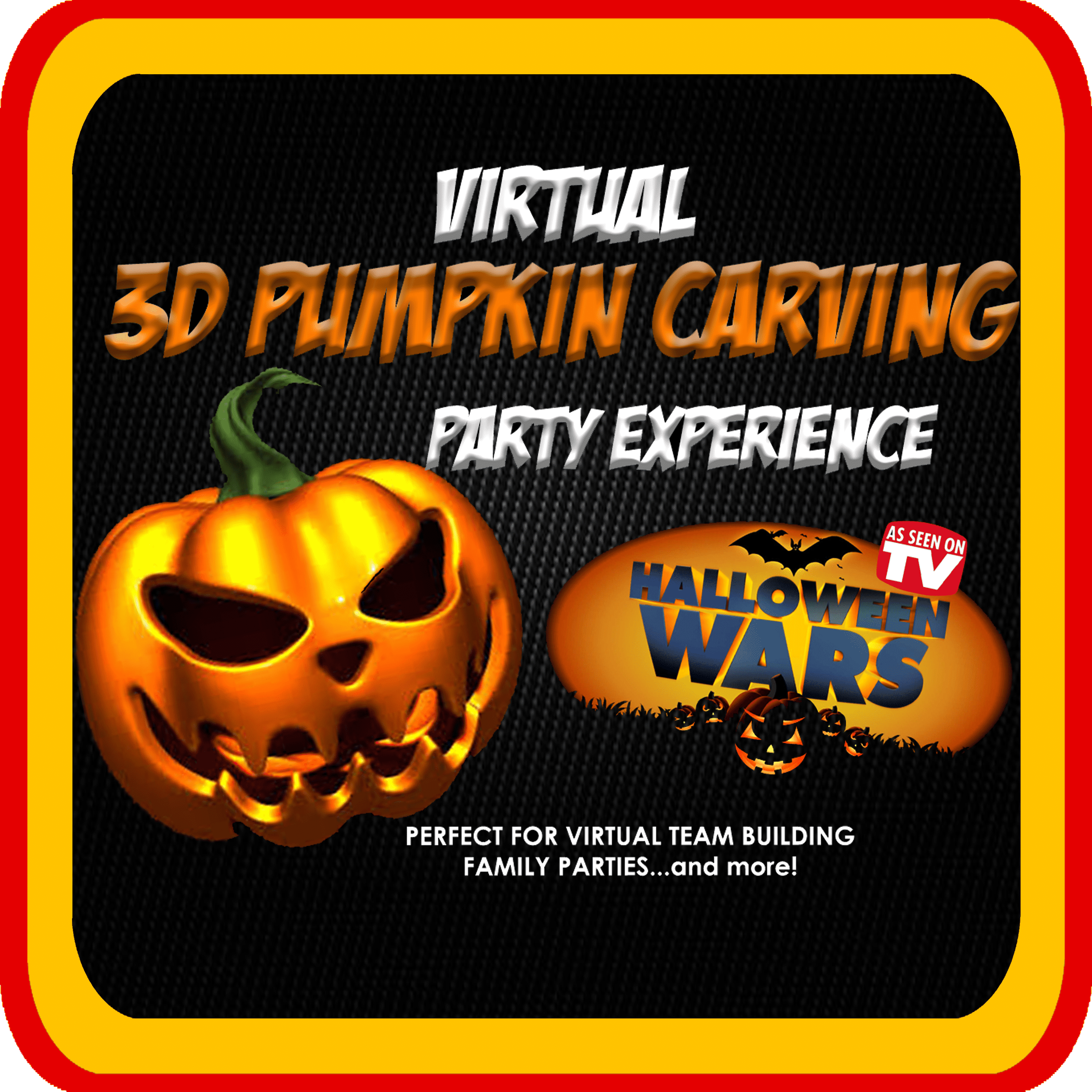 Virtual Pumpkin Carving, Zoom Pumpkin Carving, Halloween Wars, Virtual Halloween Wars, Virtual Carving, Big Head Cartoon, Halloween, Virtual Halloween, Zoom Halloween Party Ideas