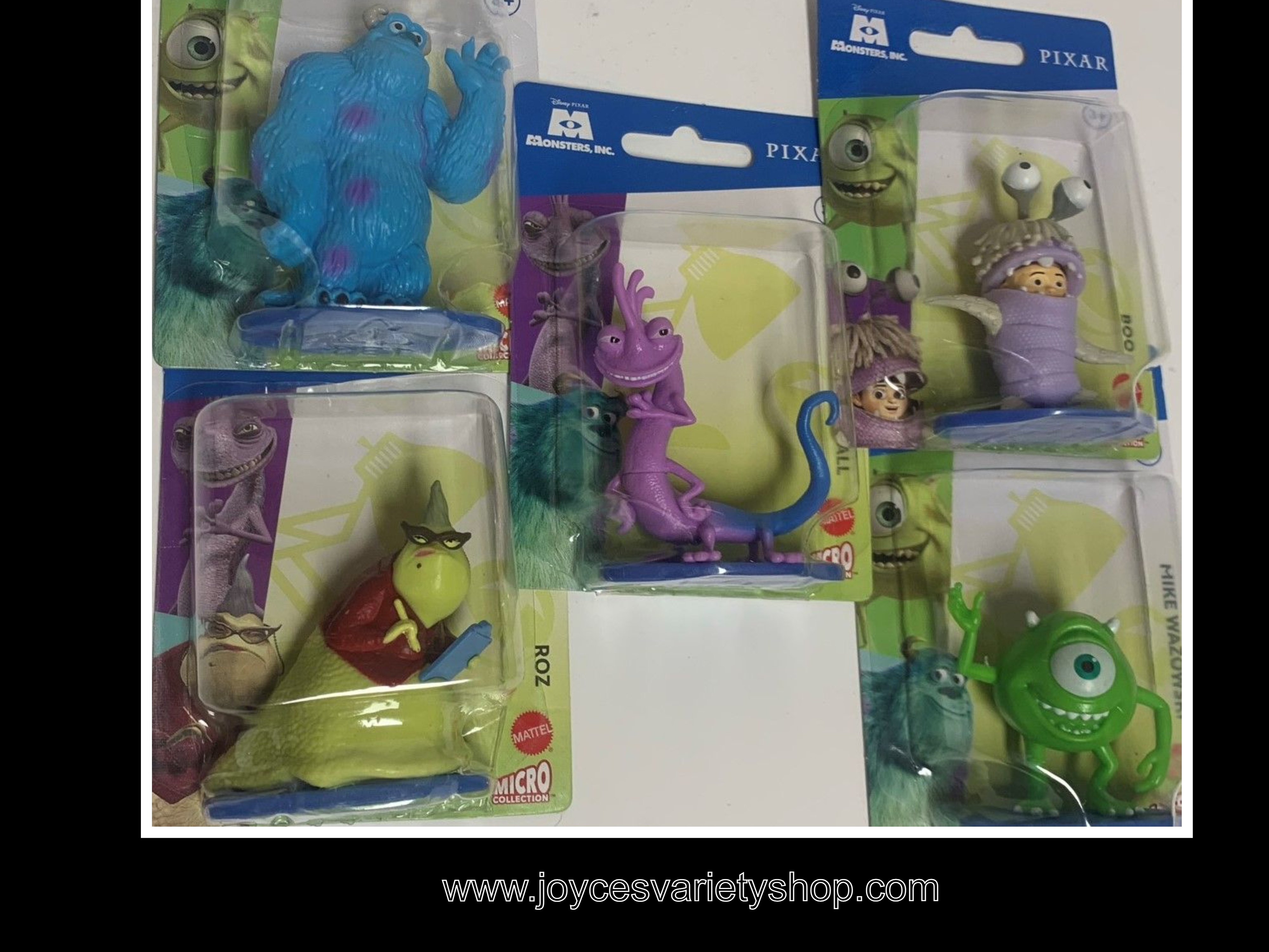 Disney Monsters Movie Characters Collection 5 PC Roz Randall Boo Sulley Mike W.