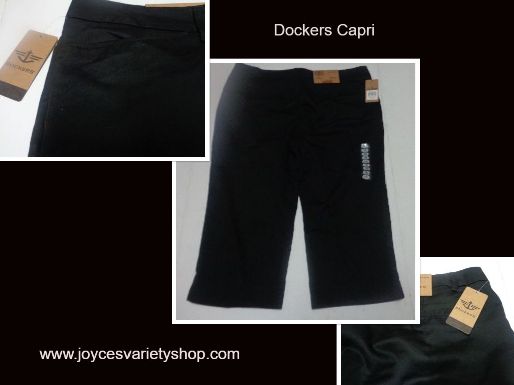 Dockers Black Capri Women's Sz 16