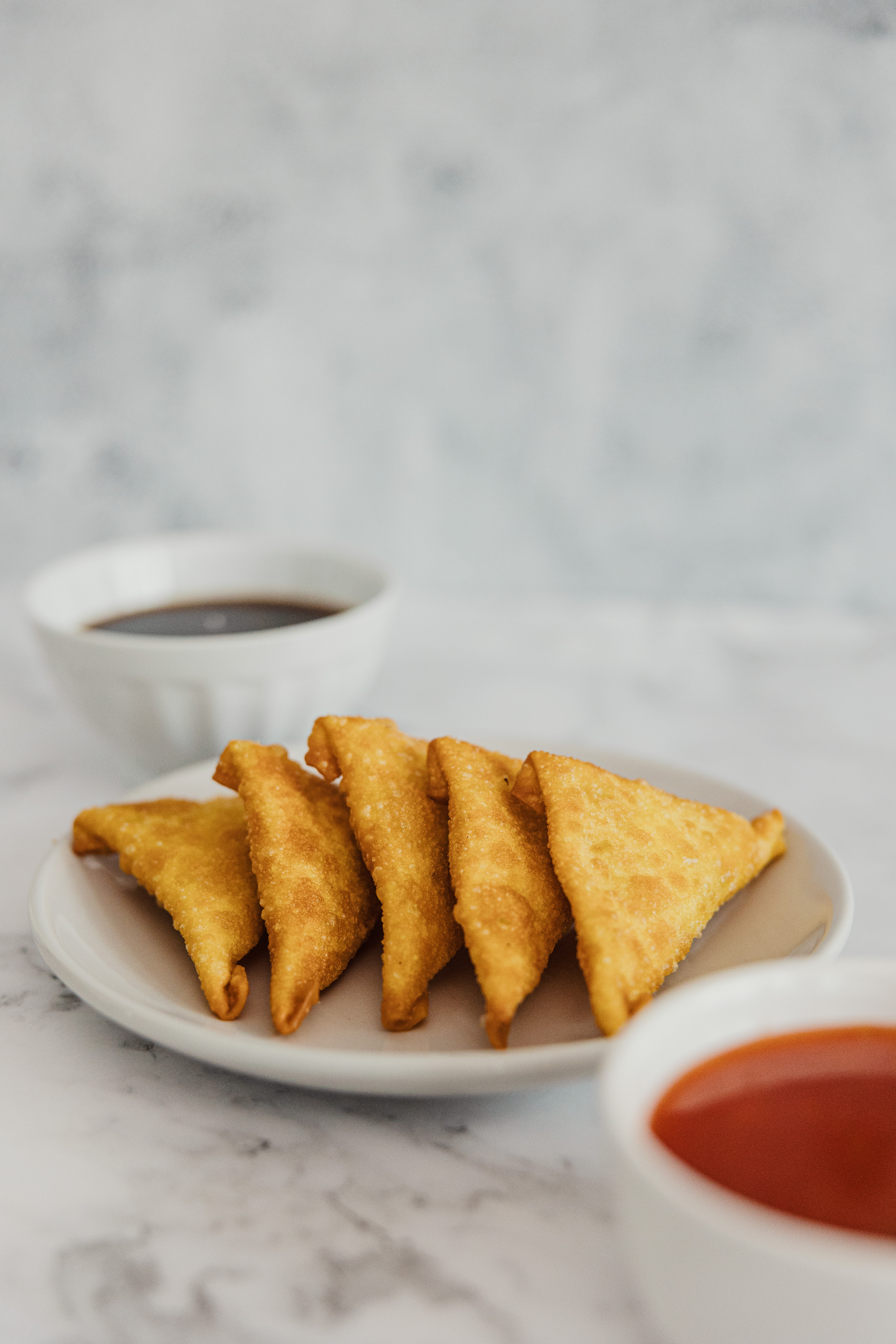 Cream Cheese Rangoons served with our Signature Soy Ginger Garlic or Sweet Thai Chili Sauce