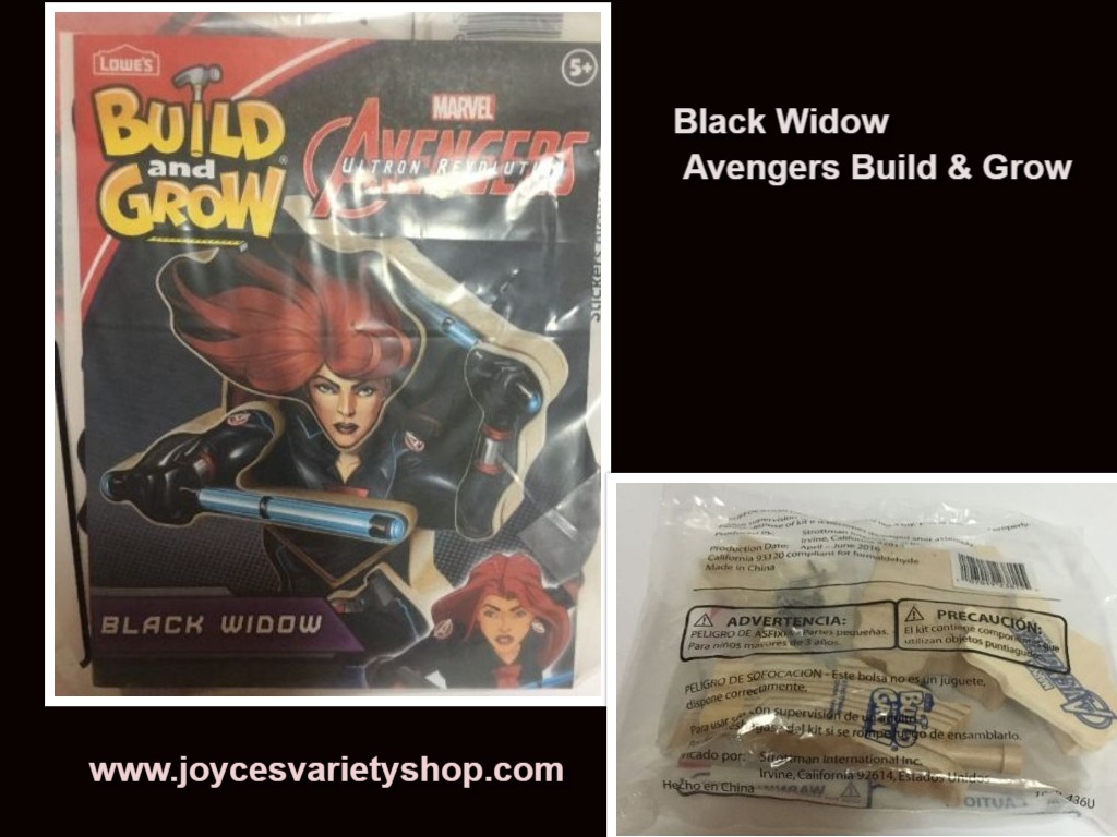 Lowe's Avengers Build & Grow Black Widow Ages 5+ Wood Toys