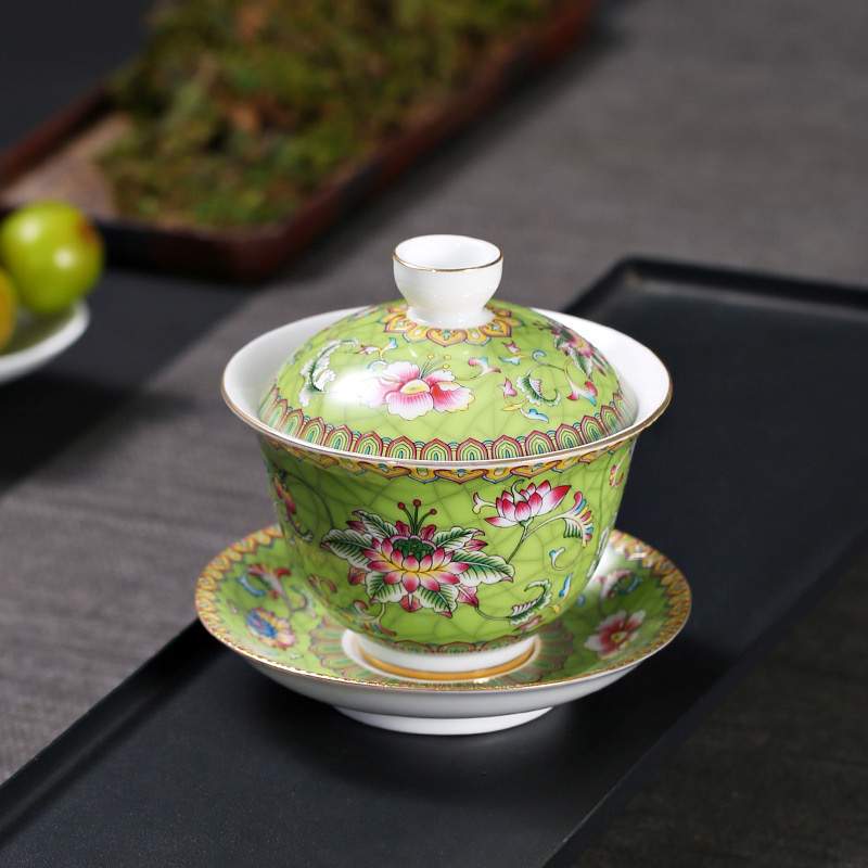 Gaiwan Bol à Thé - Vert