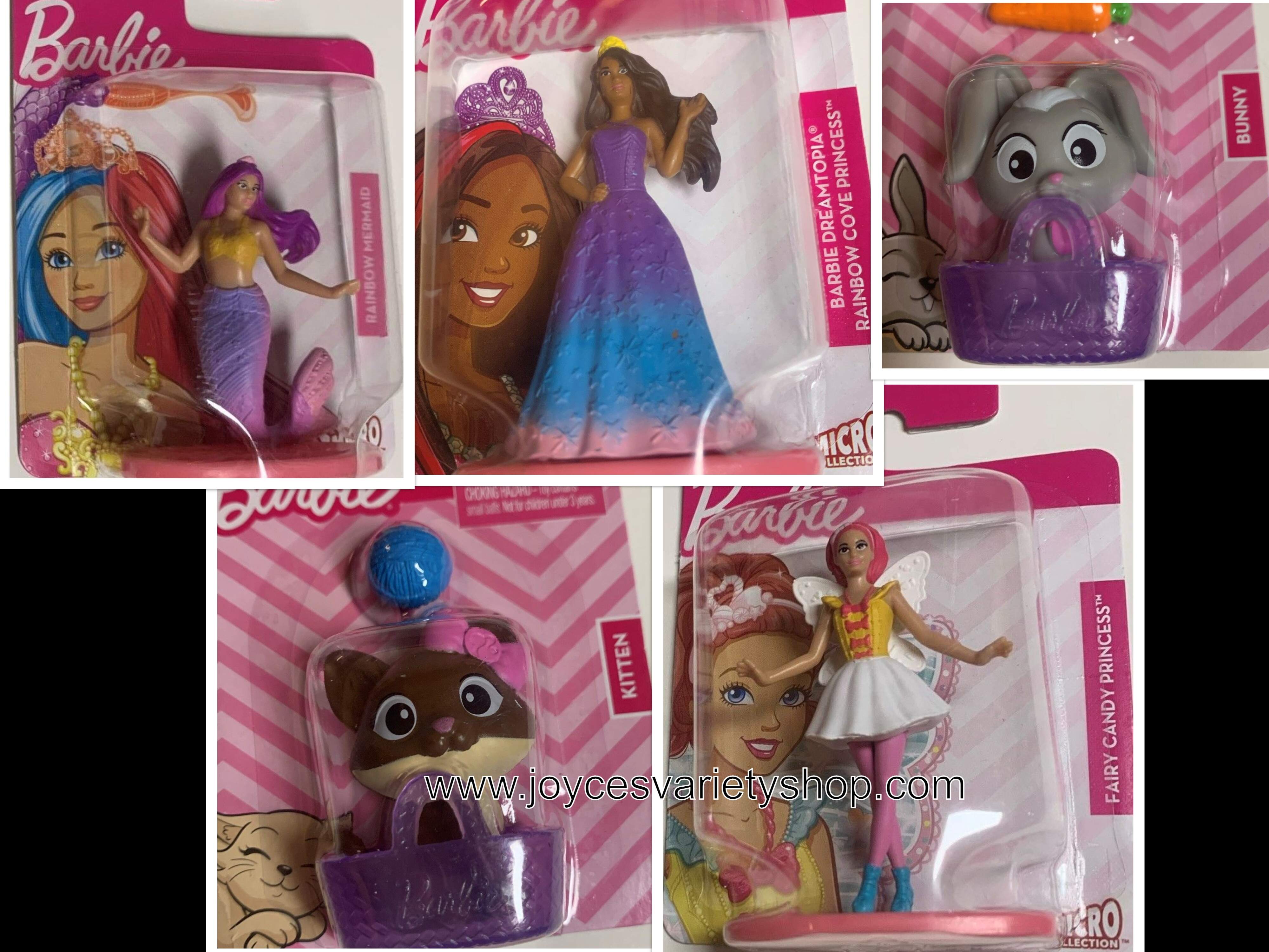 Barbie Movie Characters Micro Collection 5 PC Set Rainbow Princess & More