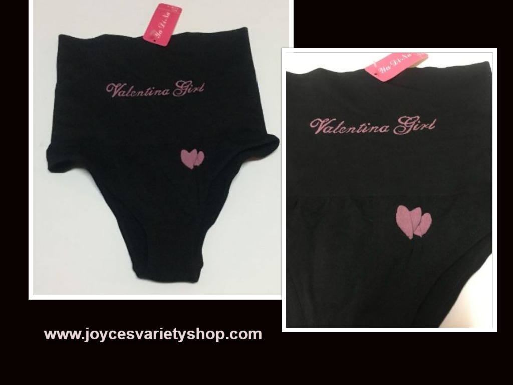 Women's Valentina Girl Shapewear Underwear Panties Black Size Small