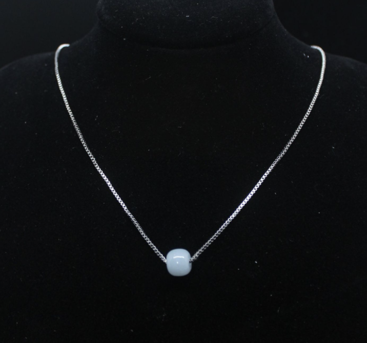 Collier Jade et Argent