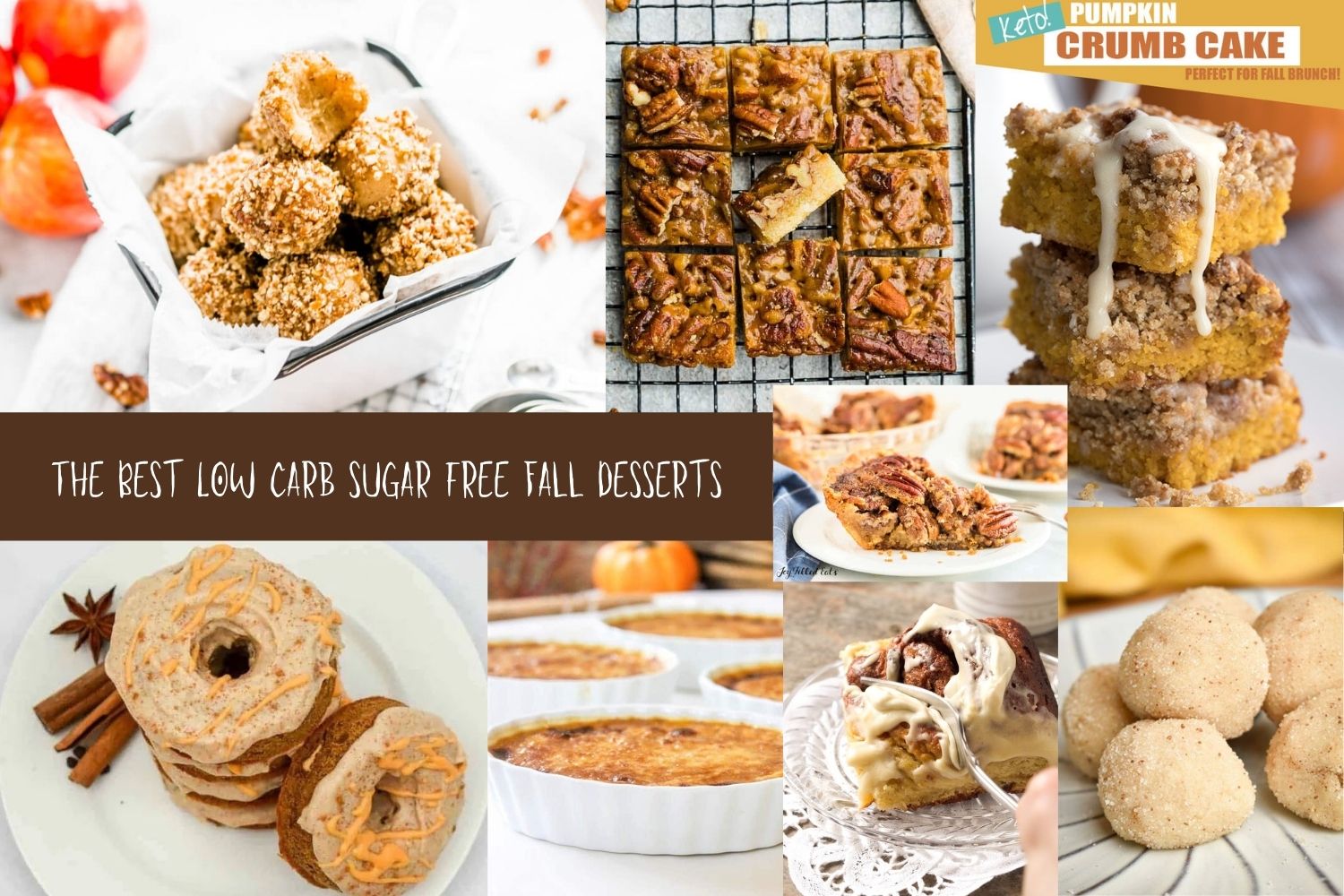 The Best "Low Carb /No Sugar" Fall Desserts