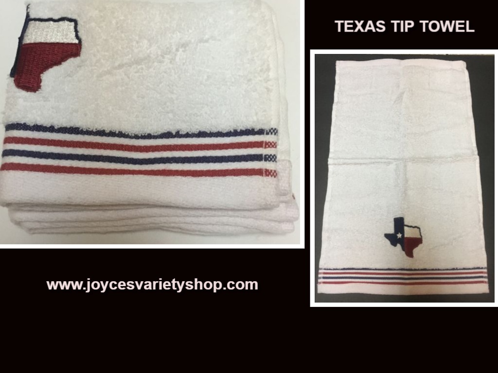 Texas Lone Star State Tip Towel 18" x 11" 100% Cotton Soft Plush Set of 2