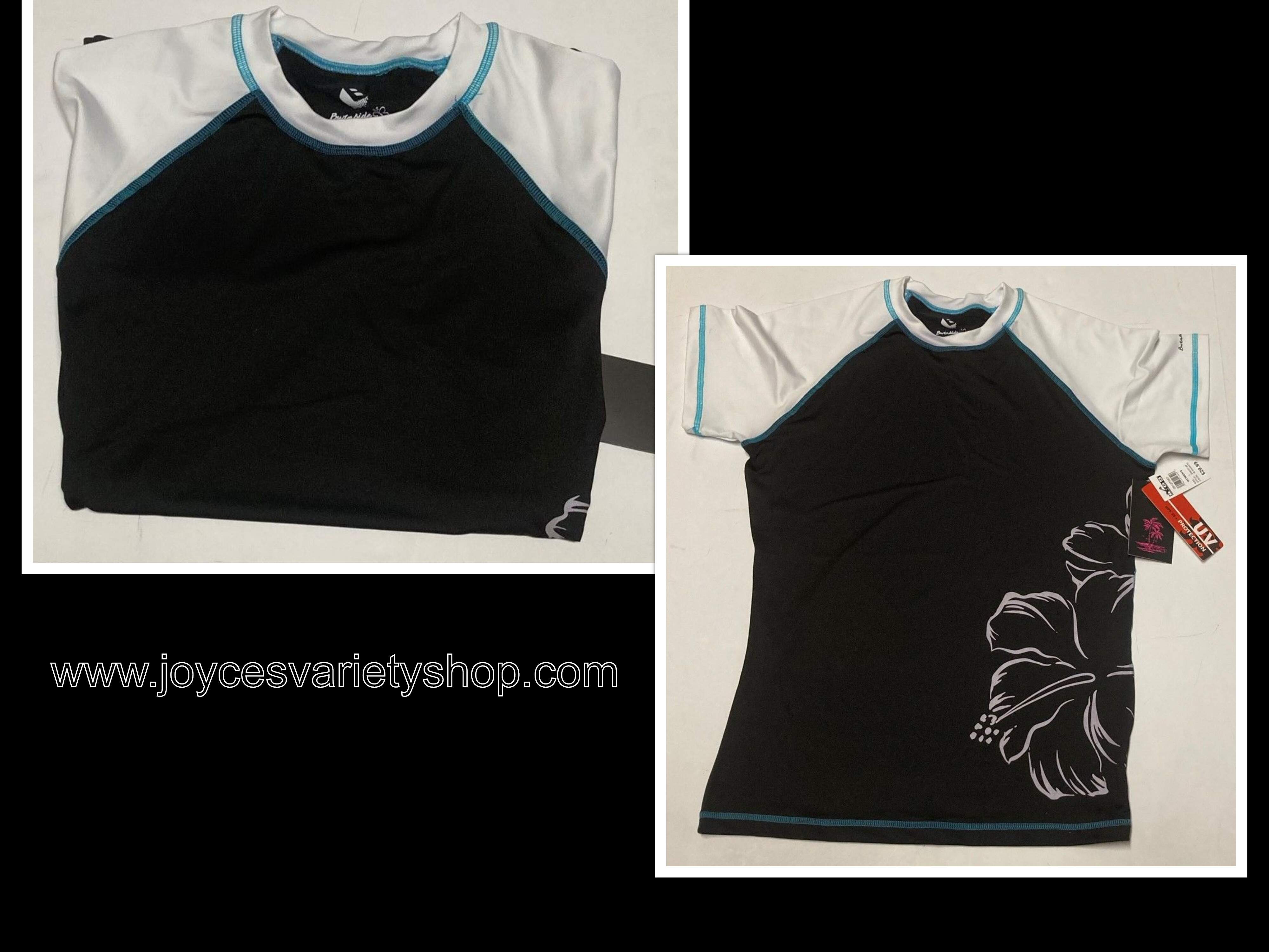 Burnside Women's Floral Print Short Sleeve Swim Tee UPF 35+ Various Sizes