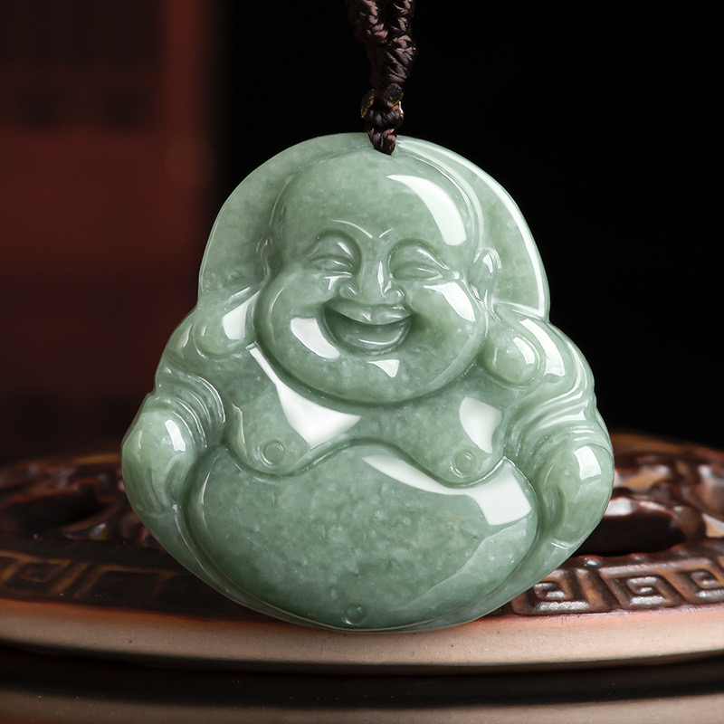 Bouddha Rulai Jade Vert Feicui - Chine