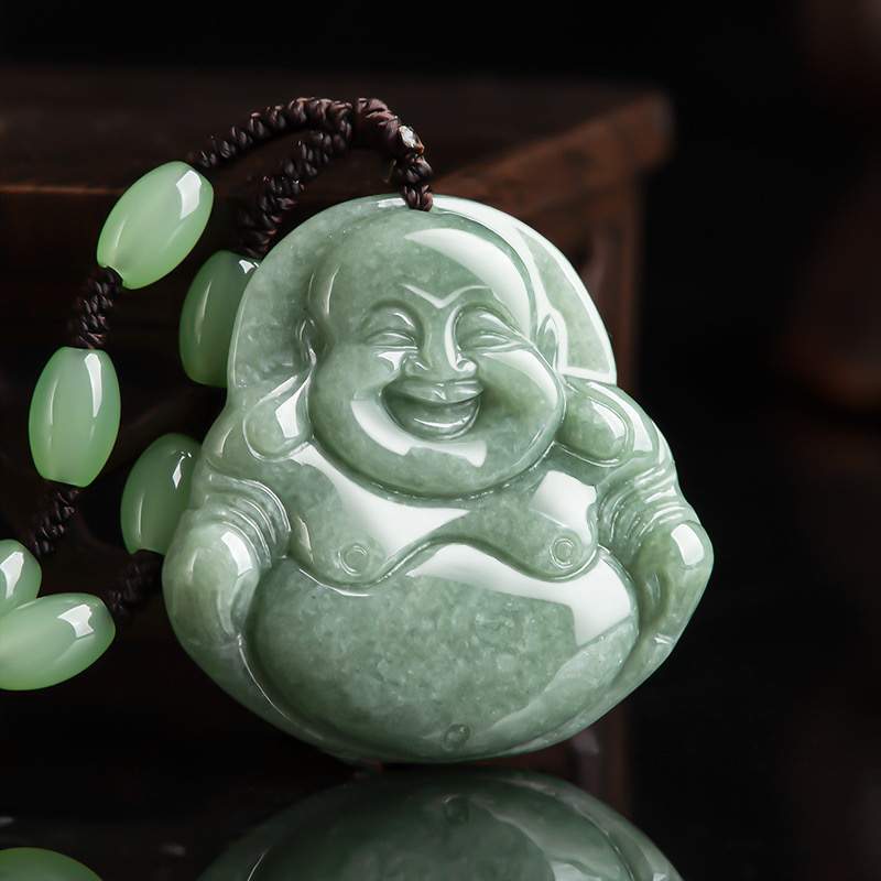 Bouddha Rulai Jade Vert Feicui - Chine