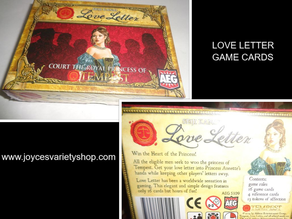 LOVE LETTER Court the Royal Princess of Tempest Card Game