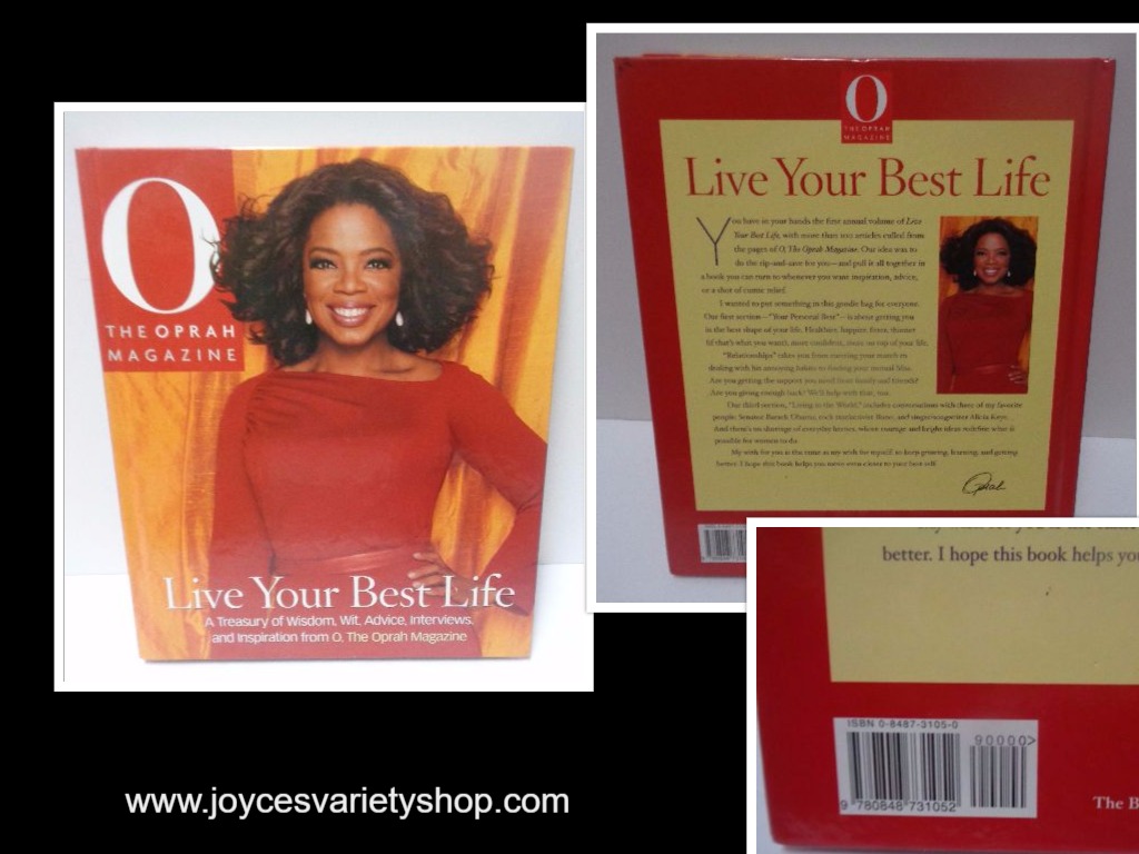 Oprah Winfrey Book LIVE YOUR BEST LIFE ISBN 0-8487-3105-0 NEW Hard Cover