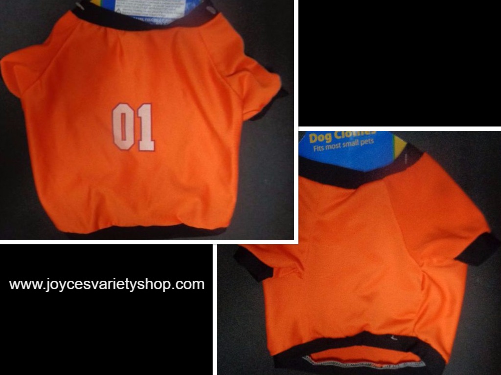 Neon Orange Doggy Shirt NWT Small Dog Number One Free Shipping