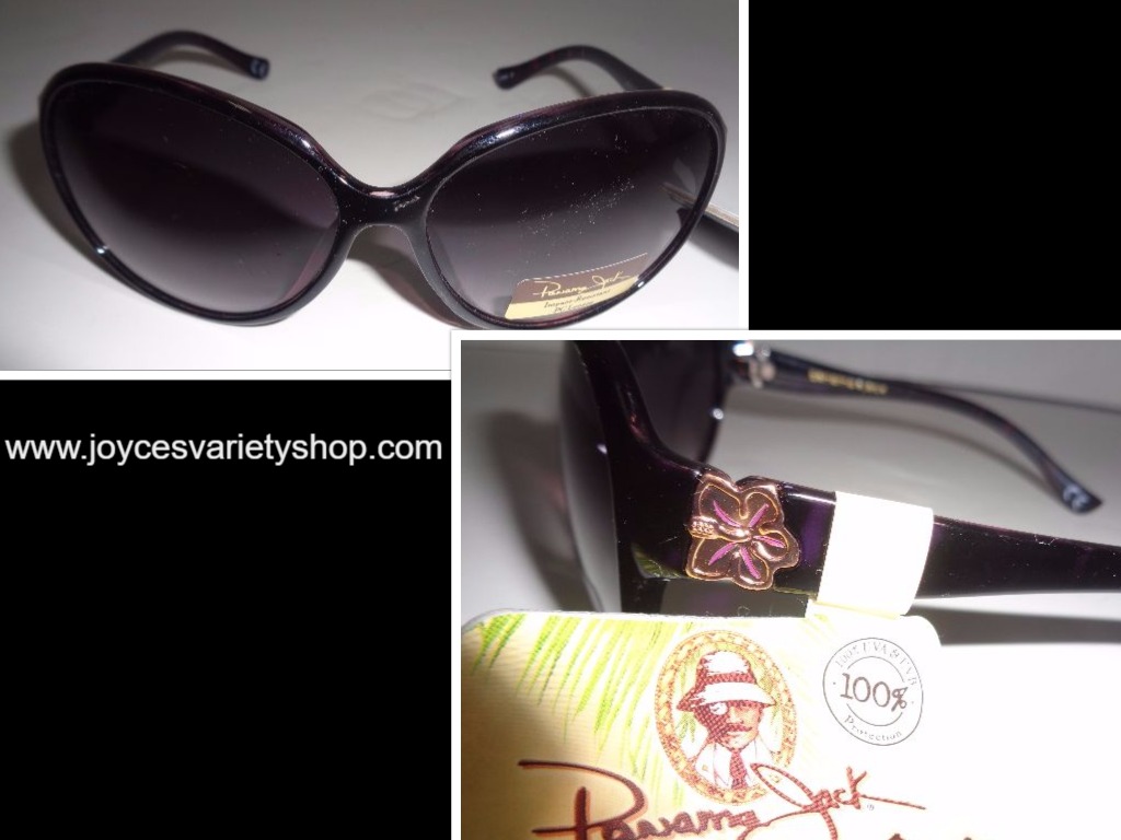Panama Jack Black & Gold Animal Print Fashion Shatter Resistant Sunglasses