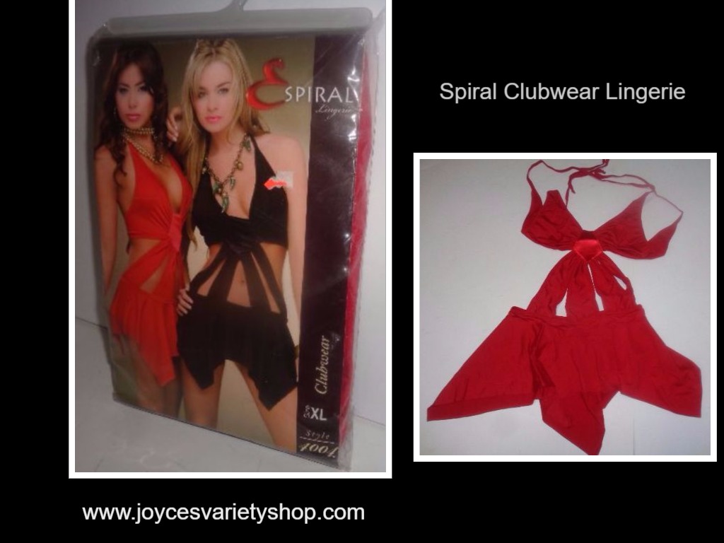 Spiral Lingerie Clubwear NIP SZ XL Style 4004 Red One Piece
