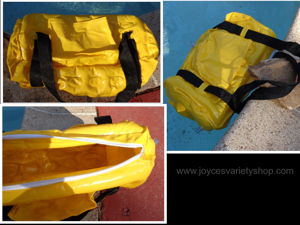 Large Inflatable Duffel Bag Waterproof Yellow