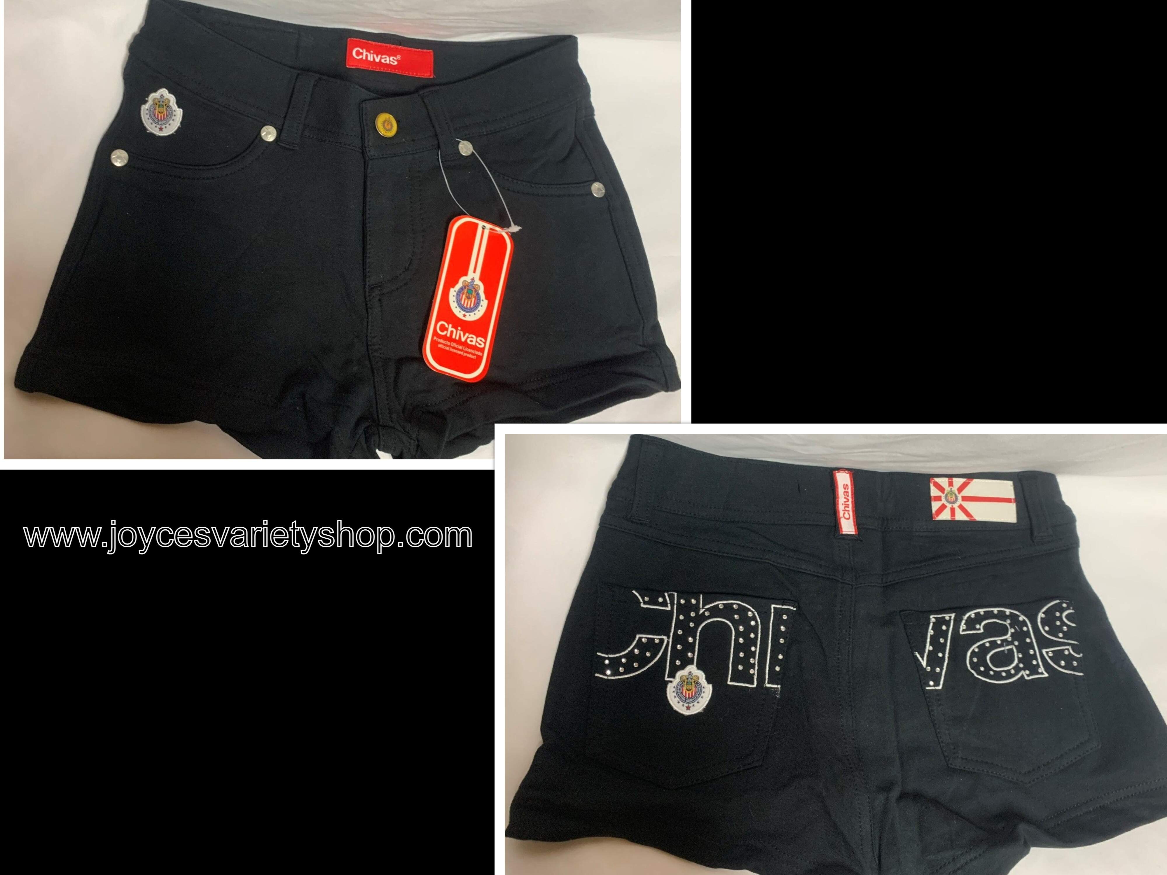 Chivas Shorts Everyday Active Stretch Black Juniors Many SZ Officially Licensed