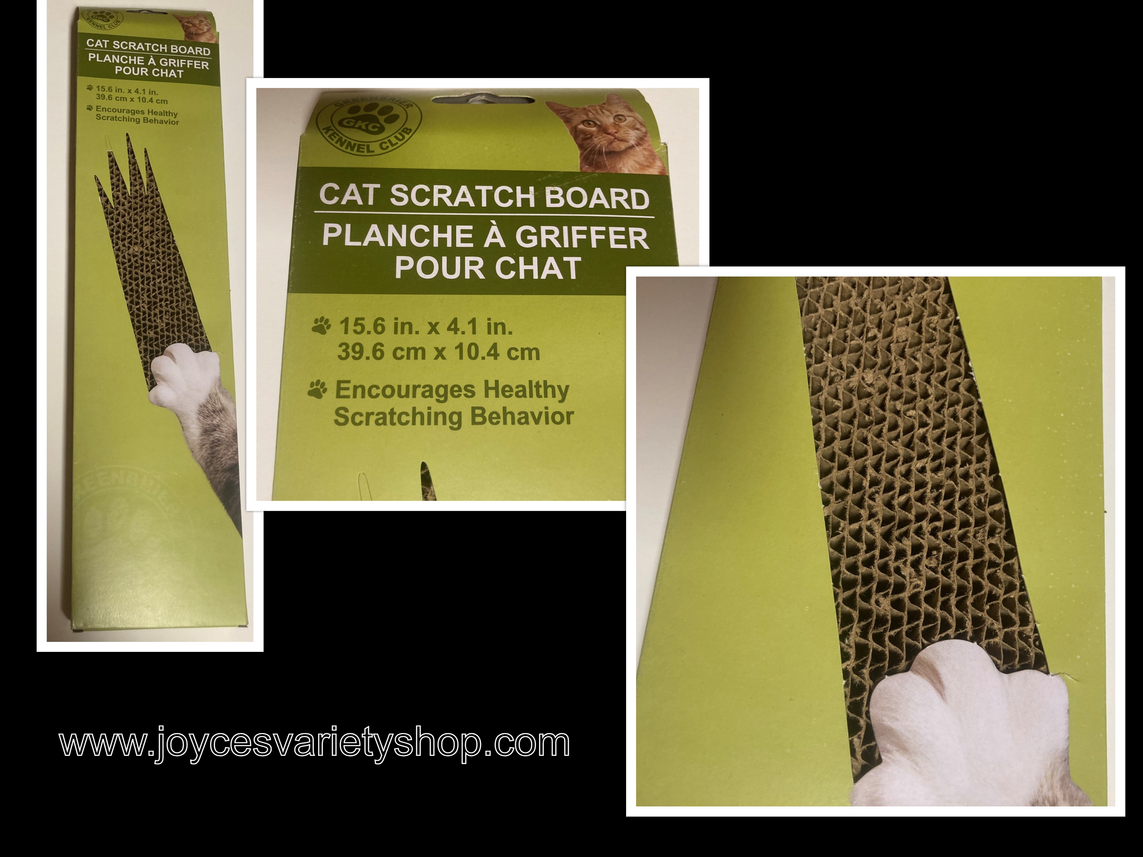 Cat Scratch Board 15.6" x 4.1" Pet Kitty Greenbriar Kennel Club