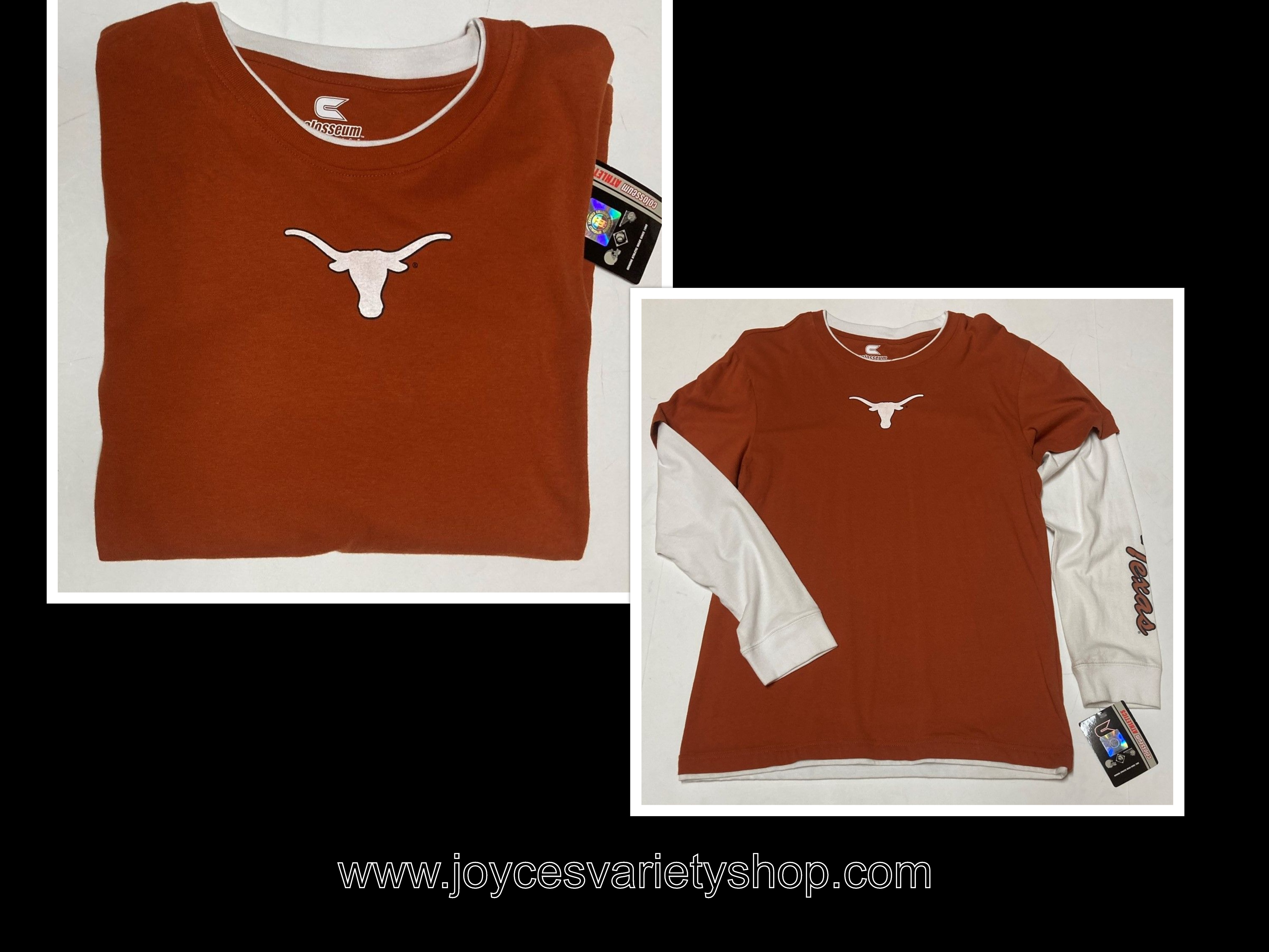 Texas Longhorns Athletic Team Shirt Youth Sz 20 XL Long Sleeve Sports